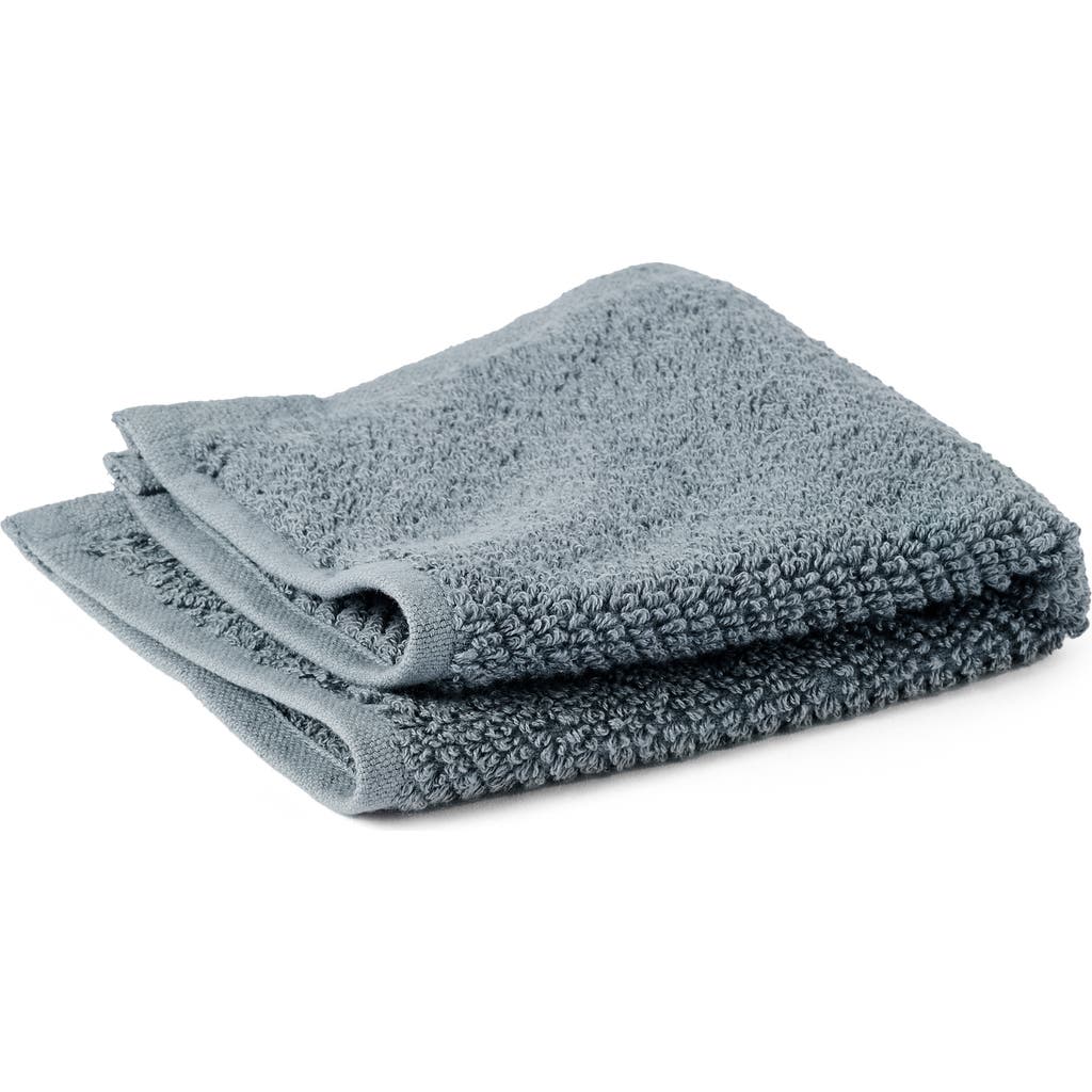 Coyuchi Air Weight® Organic Cotton Wash Cloth In Gulf