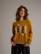 DEGEN Vintage Floral Crew Sweater