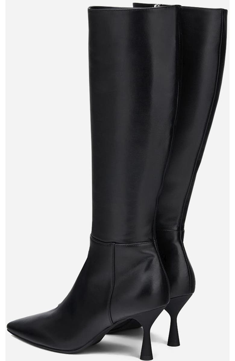 AGL Ide High Leather Boot, Alternate, color, Black Nappa
