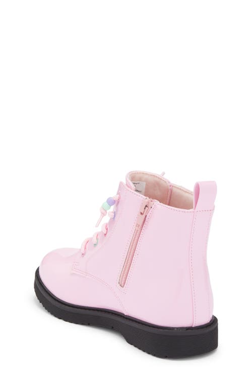 Harper Canyon Kids' Victorya Heart Combat Boot In Pink