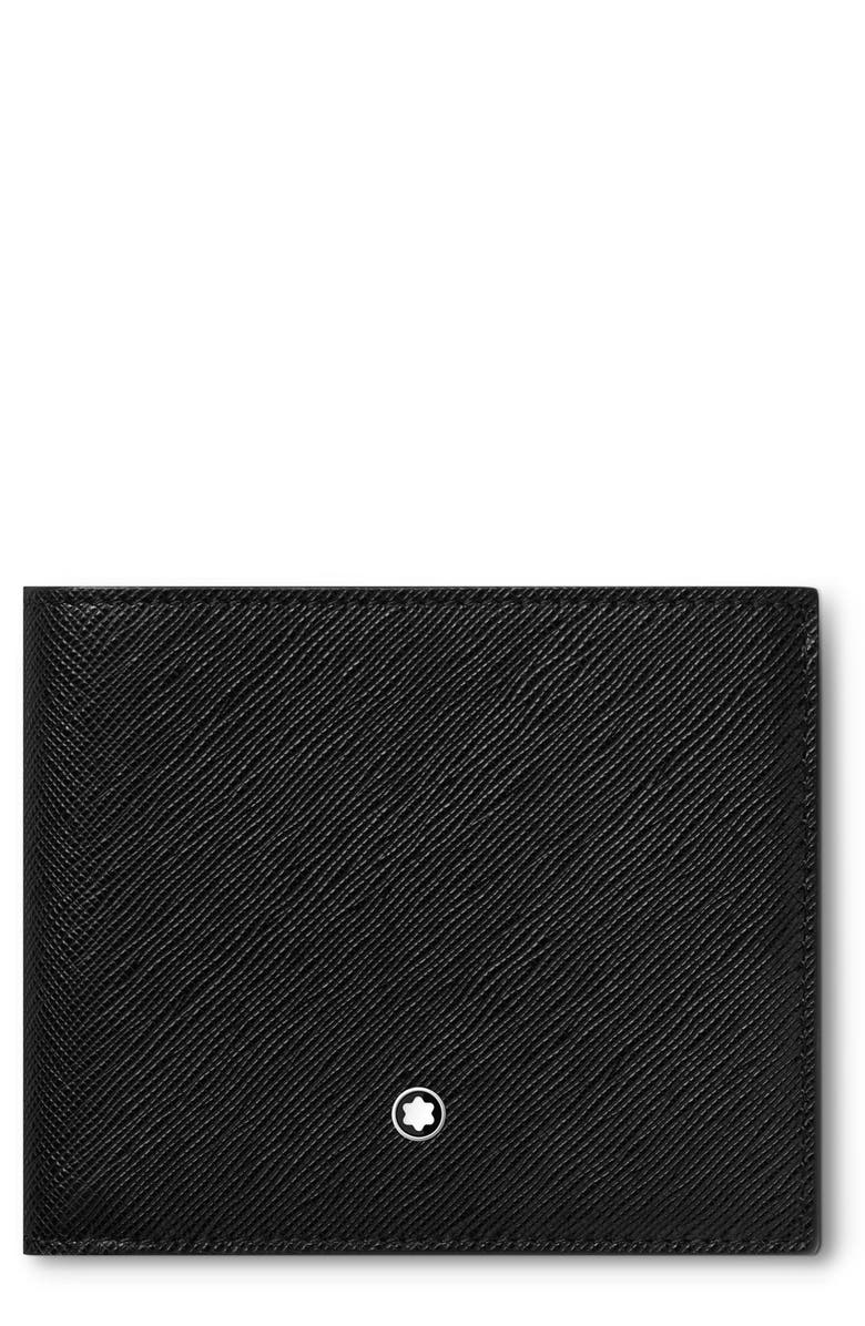 Montblanc Sartorial Leather Bifold Wallet, Main, color, Black