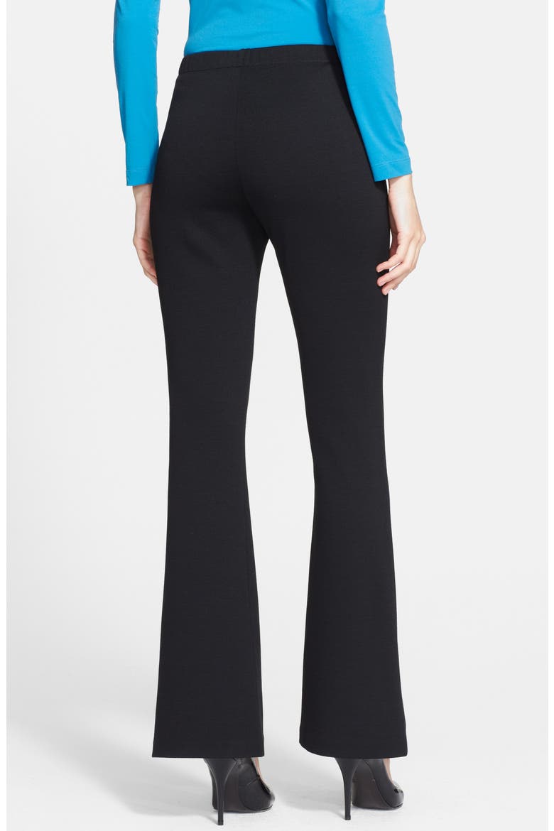Collection Kasia Milano Knit Bootcut Pants, Alternate, color, CAVIAR