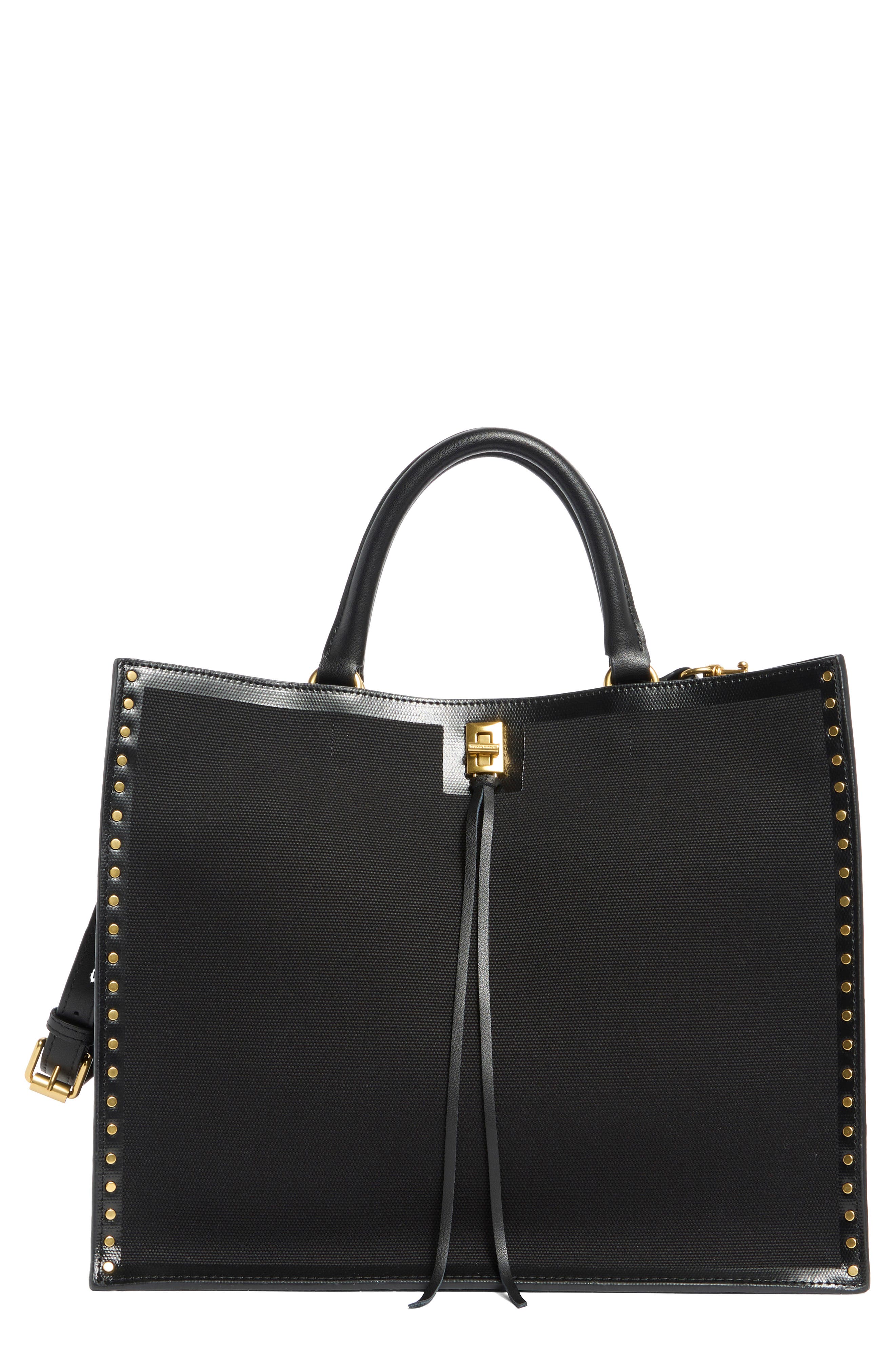 Rebecca Minkoff Darren Canvas & Leather Surplus Tote | Nordstrom