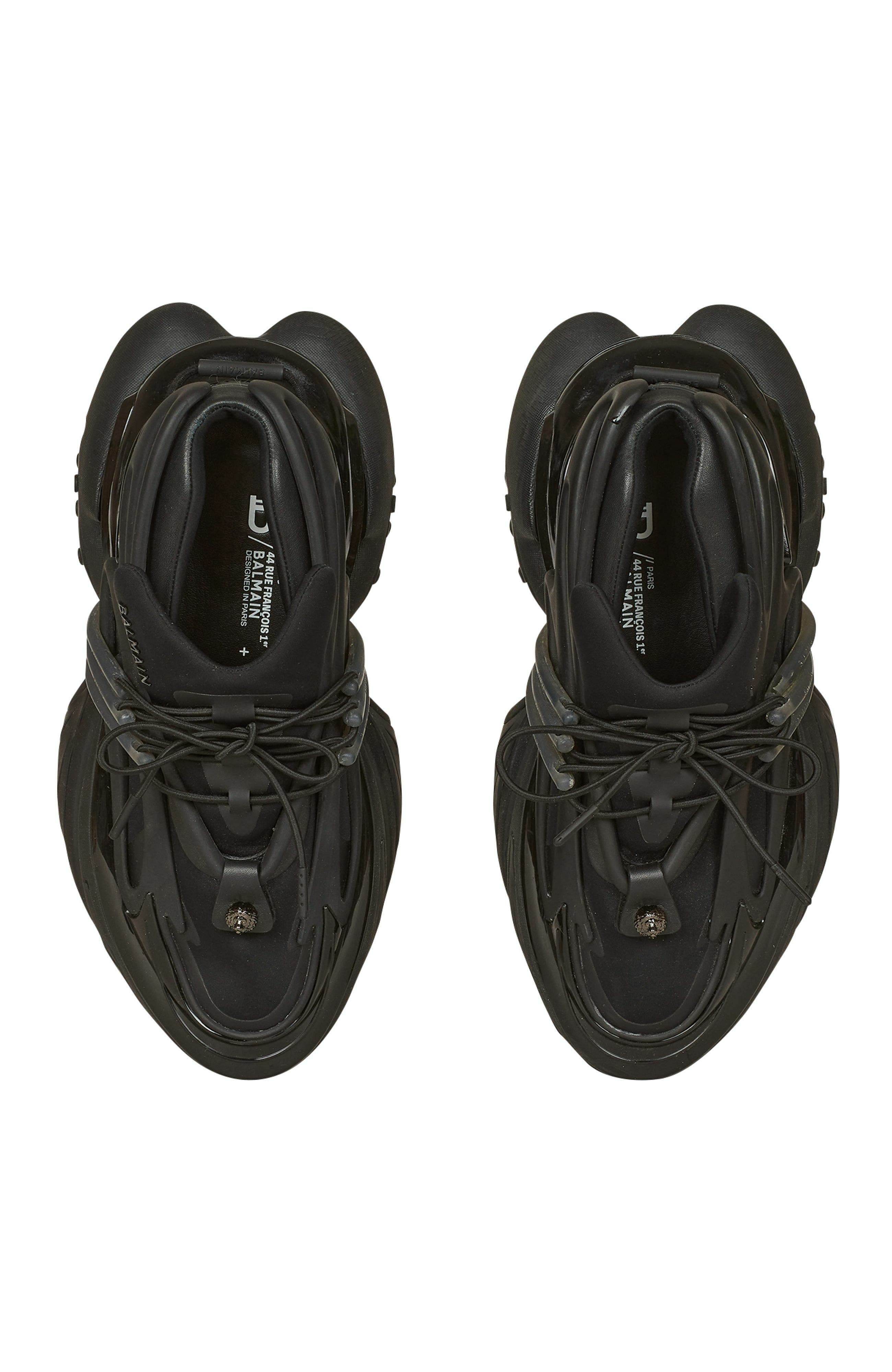 Leather Unicorn Low-Top Sneakers, Alternate, color, Black