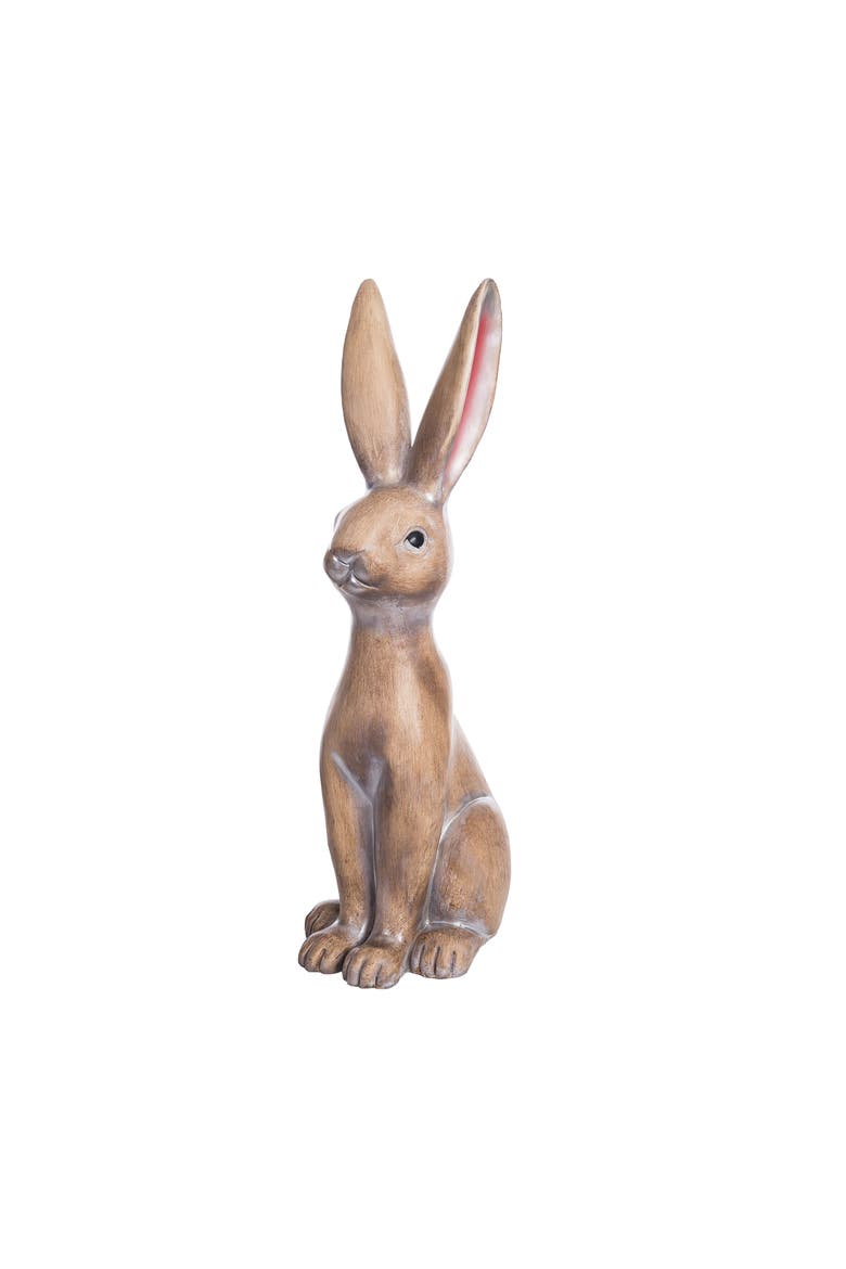 Vigilant Easter Bunny Rabbit Large Decorative Figurine, Main, color, Brown