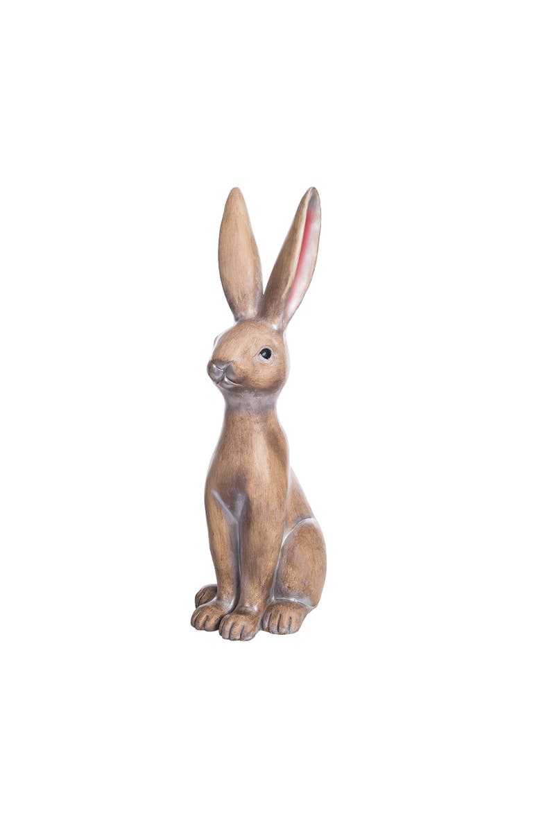 Gallerie II Vigilant Easter Bunny Rabbit Large Decorative Figurine, Main, color, Brown