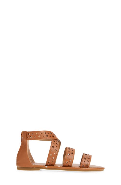 Olivia Miller Kids' Star Cutout Sandal In Brown