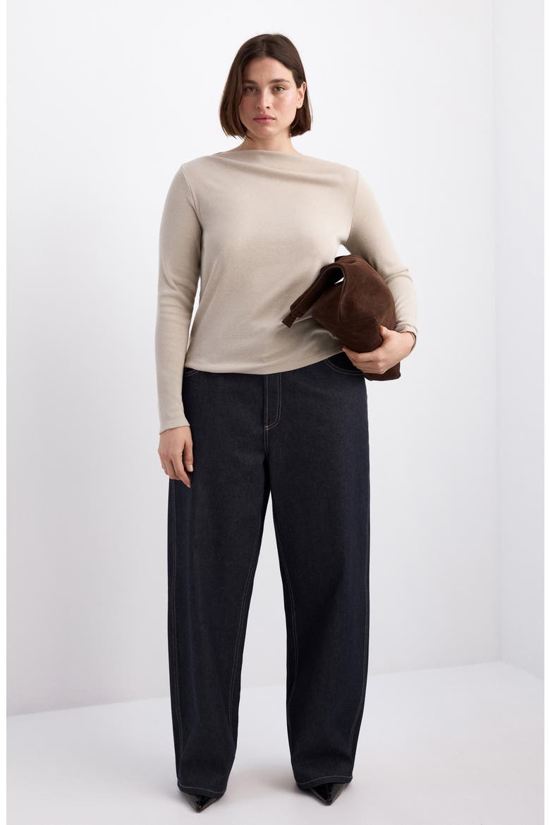 Boat Neck Long Sleeve T-Shirt (Women) | Nordstrom