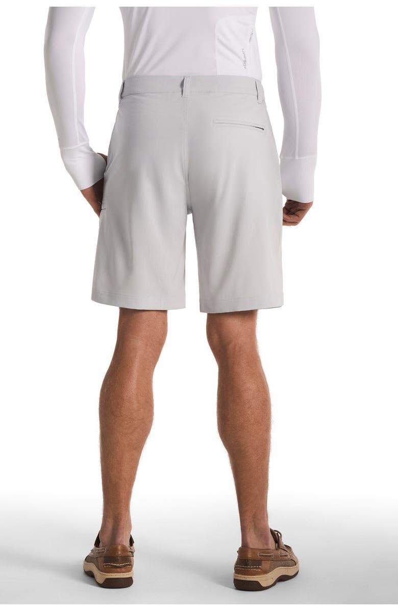 Coolibar Men's Fisher Island Fishing & Boating Shorts, UPF 50+ Sun Protection, Alternate, color, Sleek Grey