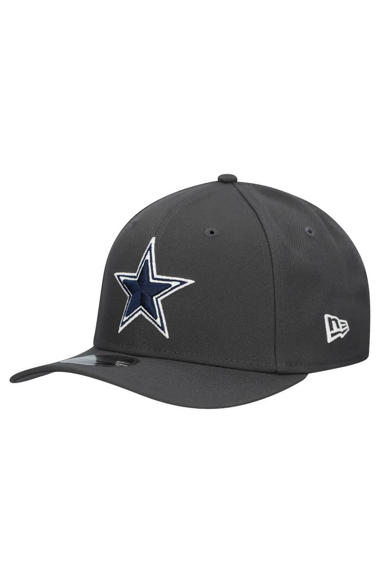New Era Men's New Era Graphite Dallas Cowboys Main 9SEVENTY Adjustable Hat, Main, color, Graphite