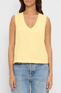 Michael Stars Ira V-Neck Cotton Top
