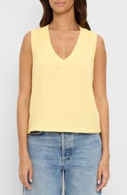 Michael Stars Ira V-Neck Cotton Top