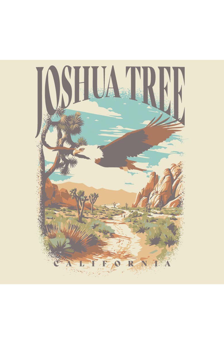 Lost Gods Men's Lost Gods Retro Joshua Tree Eagle Scene  Graphic T-Shirt, Alternate, color, Ivory