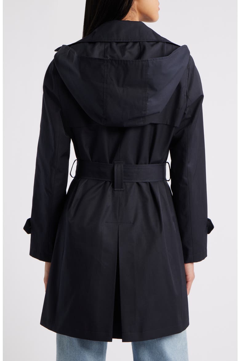 DB Short Trench Coat, Alternate, color, NAVY