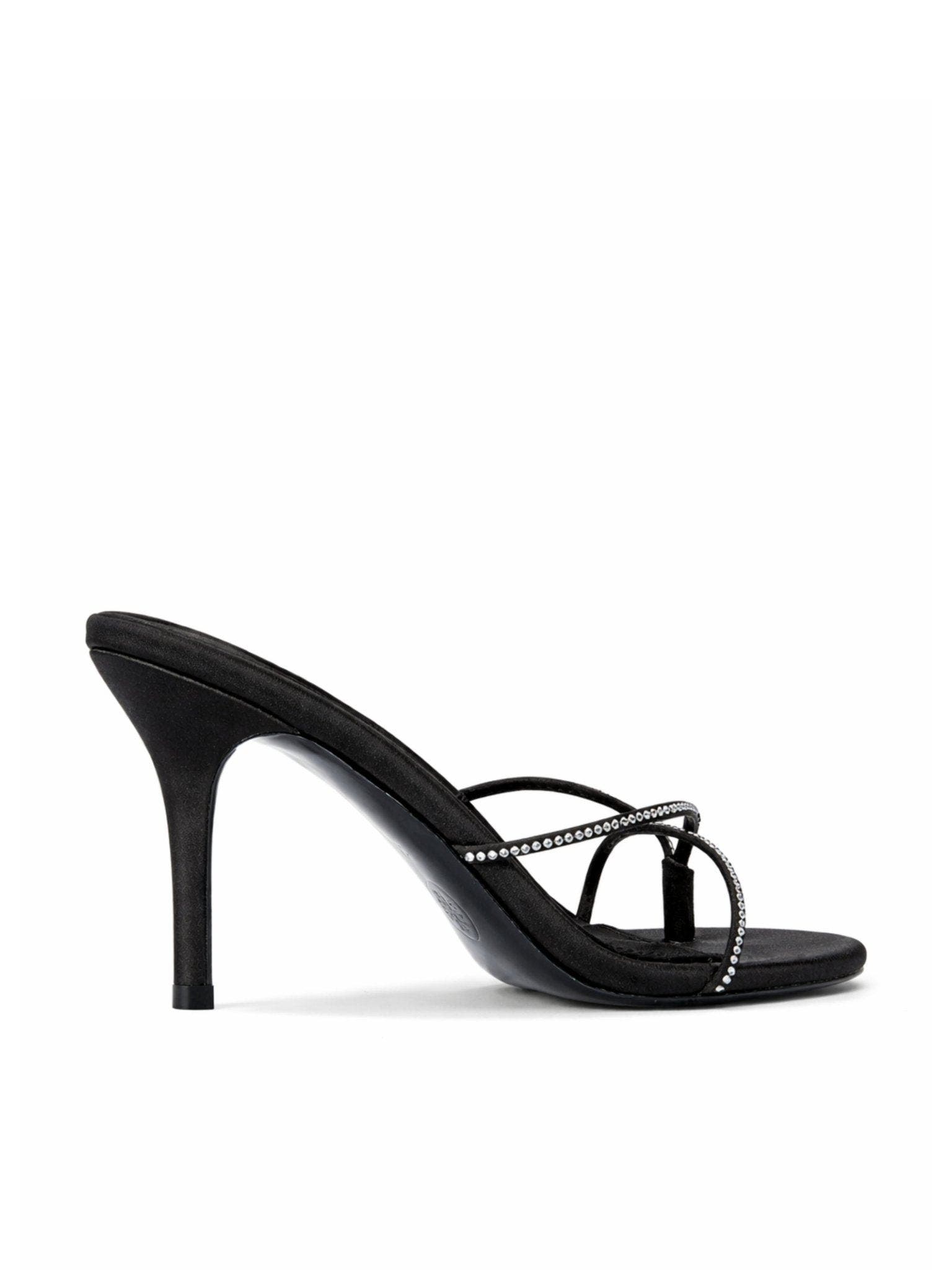 FEMME Sicilian Crystal Mule, Alternate, color, Noir Crystal