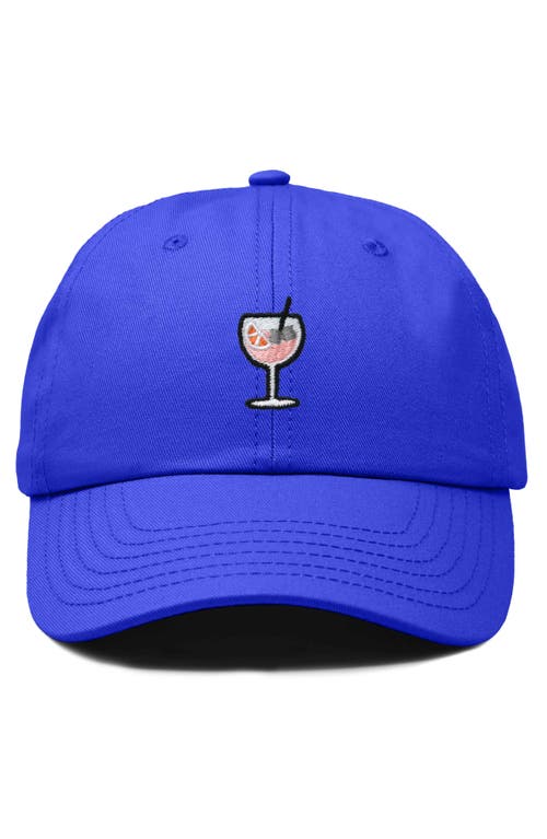 Dalix Spritz Embroidered Everyday Hat In Royal Blue