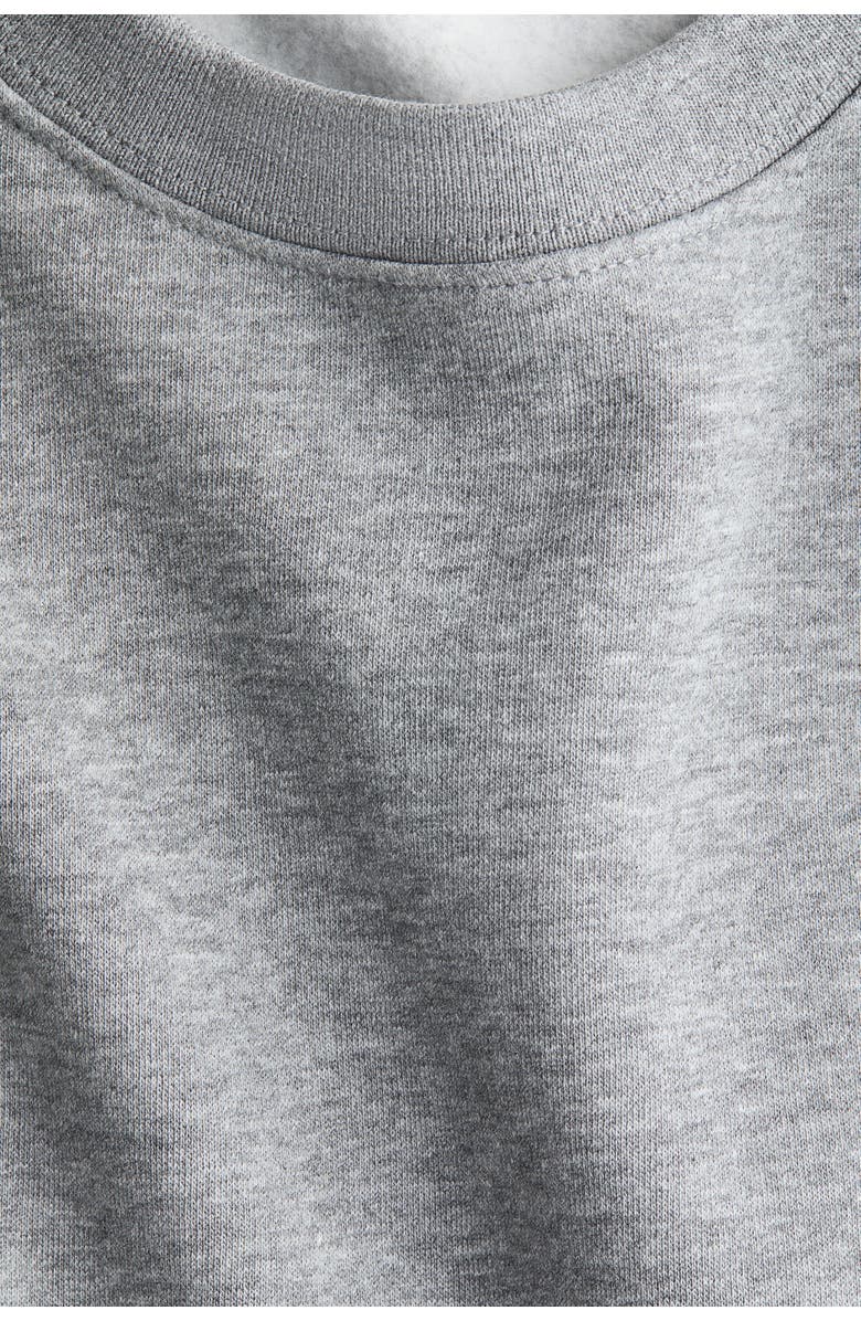 H&M Oversized Sweatshirt, Alternate, color, Gray Melange