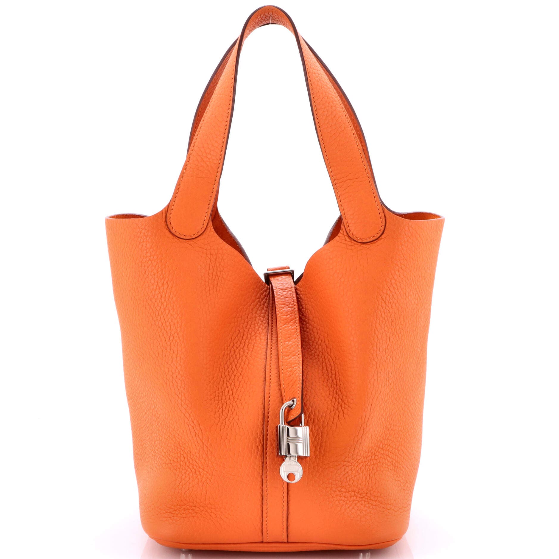 Pre-Owned Hermes Picotin Lock Bag Clemence MM, Main, color, 