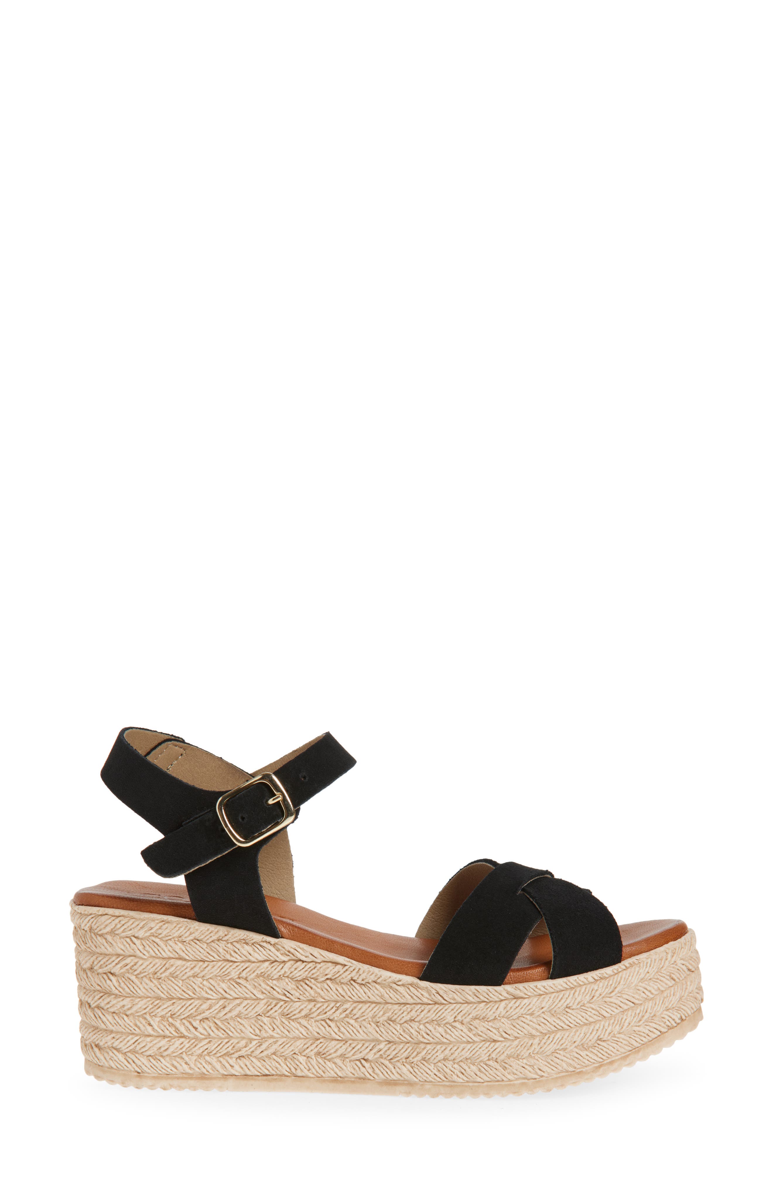 Cordani Bazil Espadrille Ankle Strap Platform Wedge Sandal, Alternate, color, 
