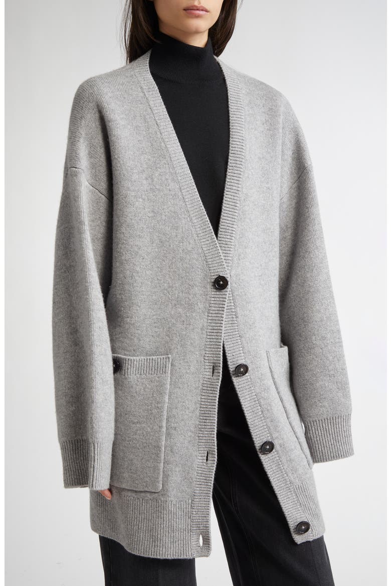 TOTEME Longline Stretch Cashmere & Wool Cardigan (Women) | Nordstrom