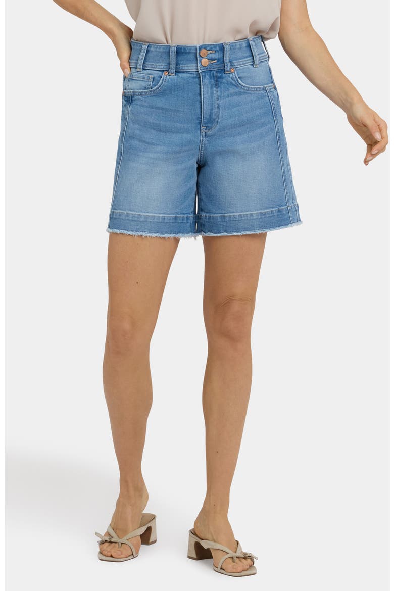 Berkyn Relaxed Fit Raw Hem Denim Shorts, Main, color, VISTA LAKES
