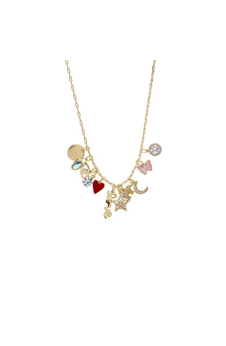 BY ADINA EDEN Charm Bar Necklace Set, Main, color, Multi-Color