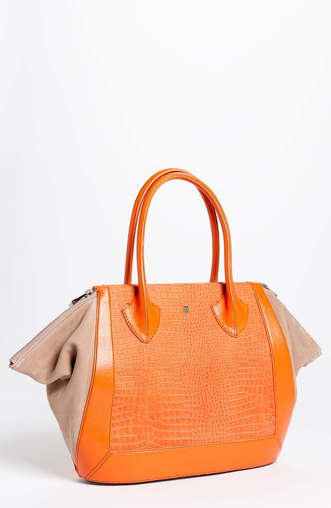 'Prado - Medium' Tote, Main, color, ORANGE CROC