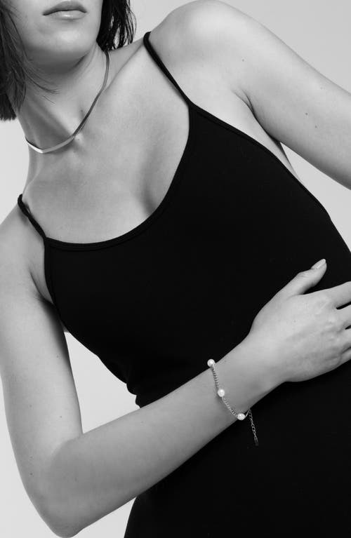 St. Moran Freshwater Pearl Station Bracelet In Gold