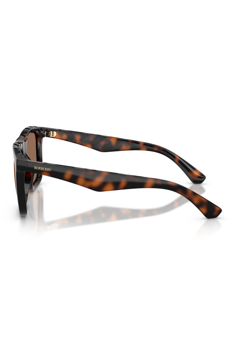 55mm Square Sunglasses, Alternate, color, DARK HAVANA