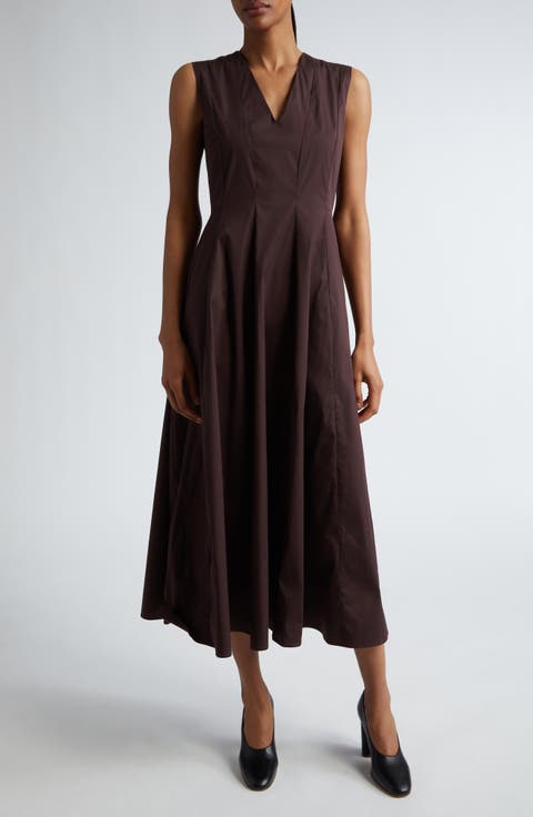 MAX MARA ワンピース Aureo linen twill midi wrap dress910925 Aureo linen twill midi wrap dress in white - Max Mara