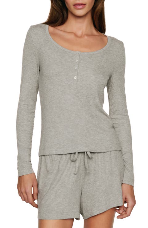 Dream Rib Long Sleeve Pajama Henley