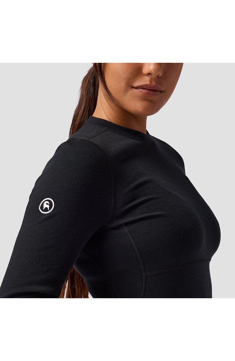 Backcountry Cedars Rws Merino Mid-Wt Baselayer Crew Top - Women's, Alternate, color, Black