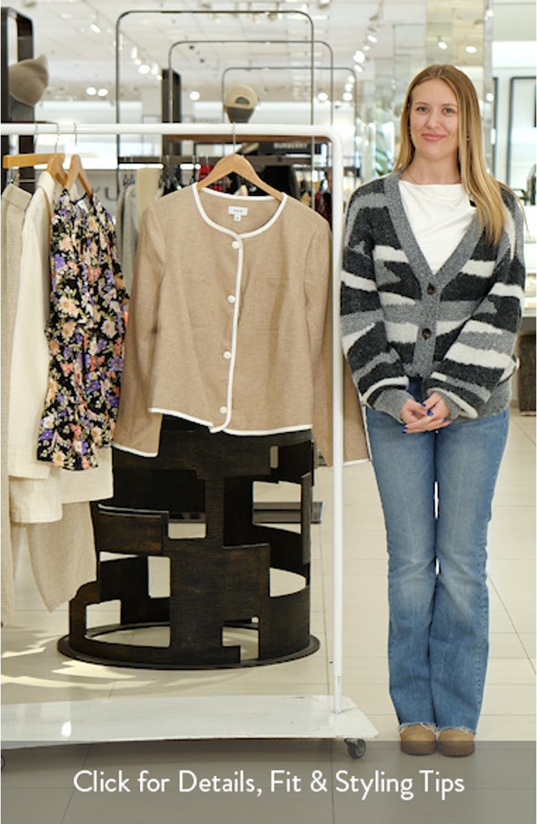 Contrast Trim Jacket, sales video thumbnail