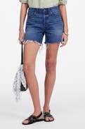 Madewell The Brynn Long Cutoff Denim Shorts