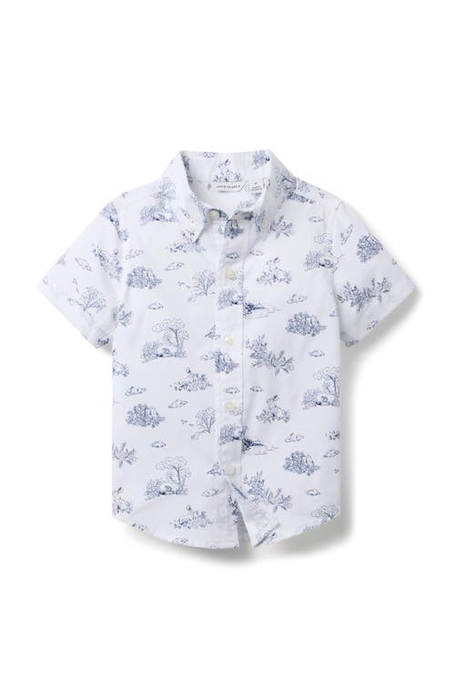 Shop Janie And Jack The Poplin Shirt In Bunny Friends