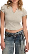 Lucky Brand Rib Cotton Henley