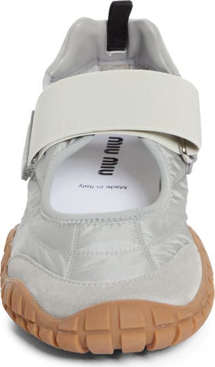 Miu Miu Sport Quilted Nylon Mary Jane Sneaker (Women