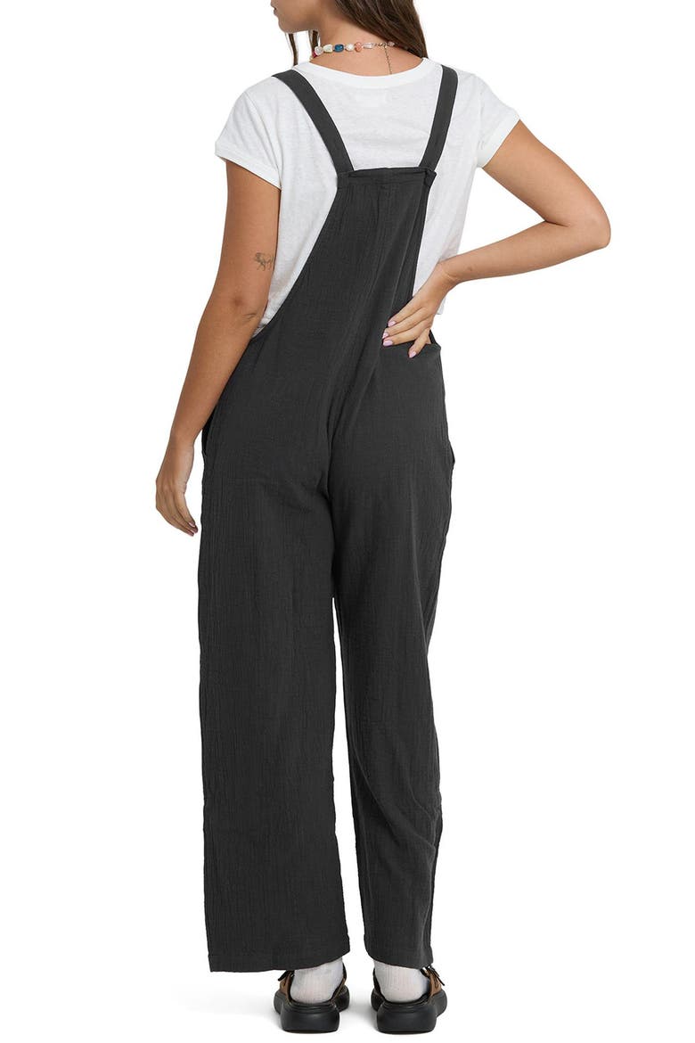 Pacific Time Cotton Jumpsuit, Alternate, color, BLACK SANDS