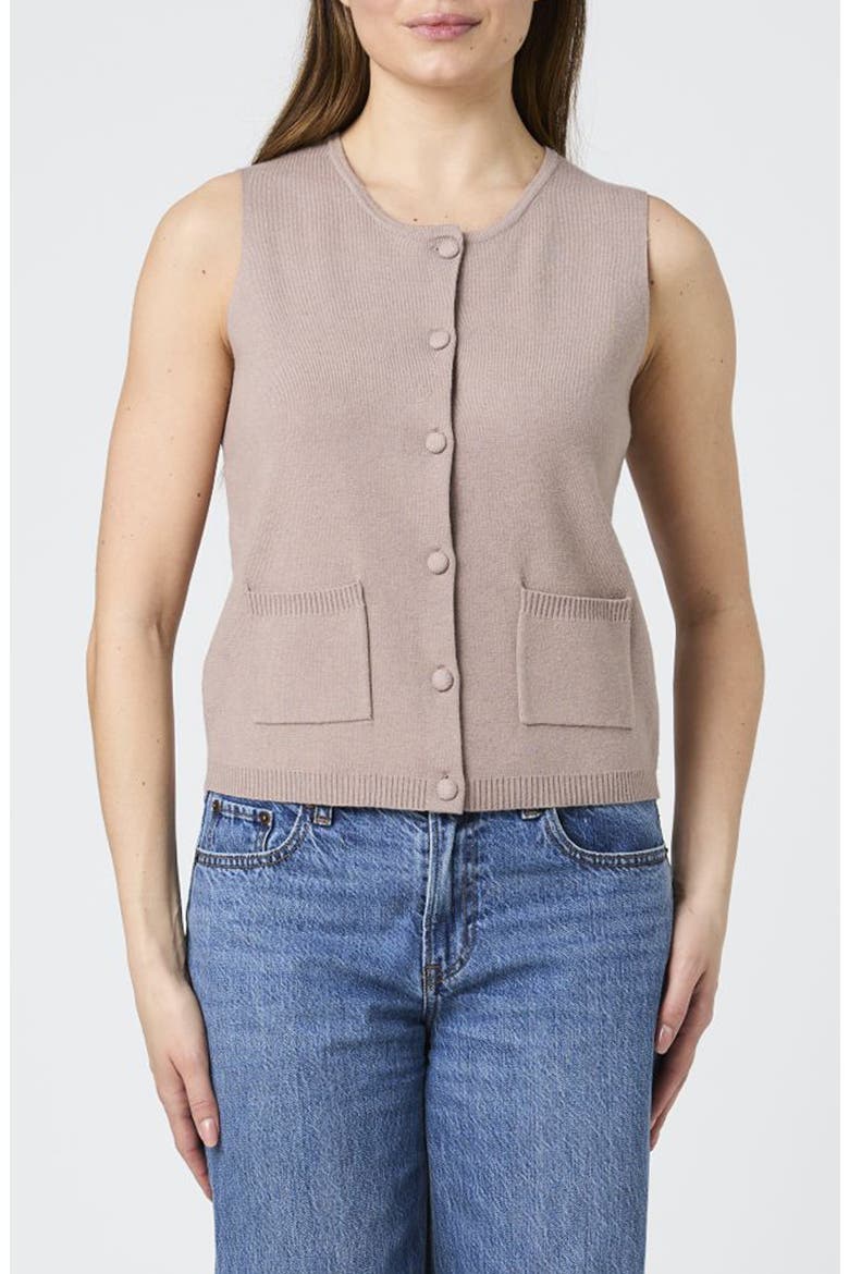 Cosysoft Button Down Cardigan, Main, color, TAUPE