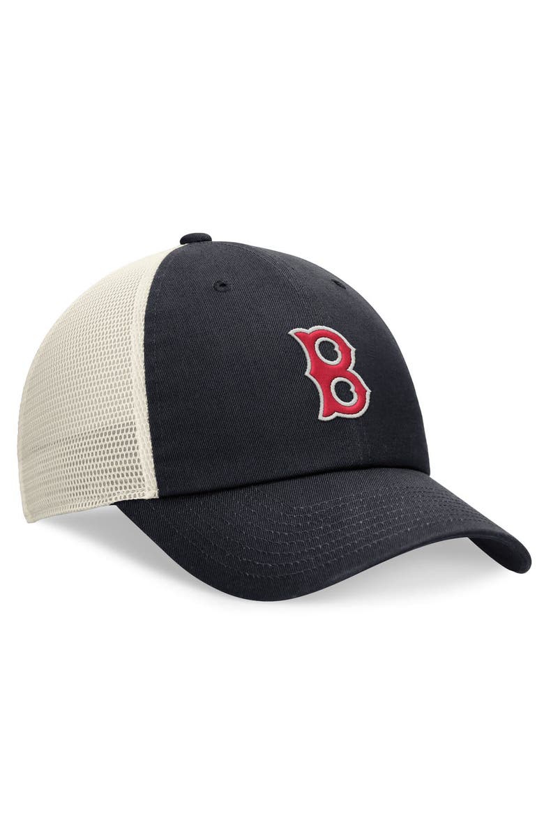 Nike Men's Nike Navy Boston Red Sox Cooperstown Collection Rewind Club Trucker Adjustable Hat, Alternate, color, Navy