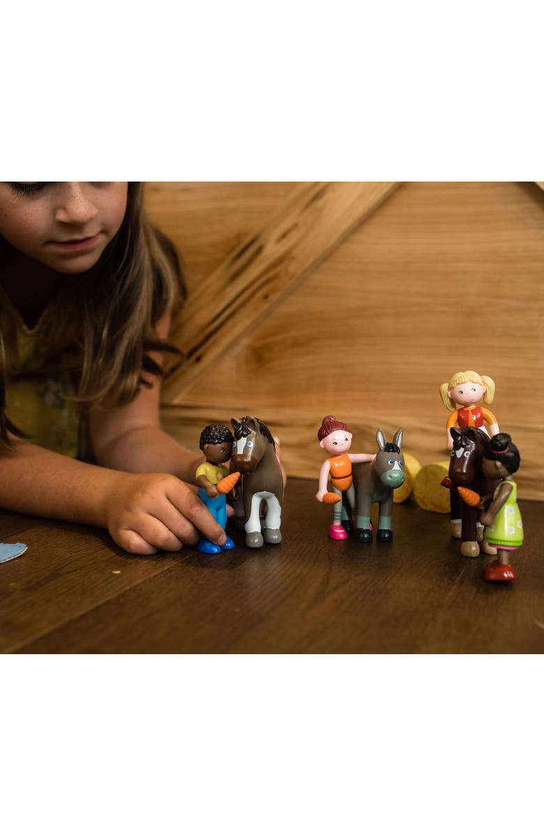 HABA Little Friends Donkey - 3.75" Farm Animal Toy Figure, Alternate, color,