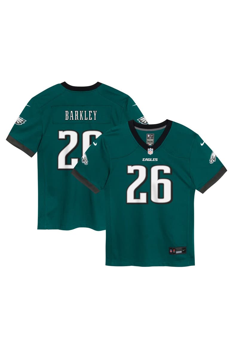 Toddler Nike Saquon Barkley Midnight Green Philadelphia Eagles Game Jersey, Main, color, Green