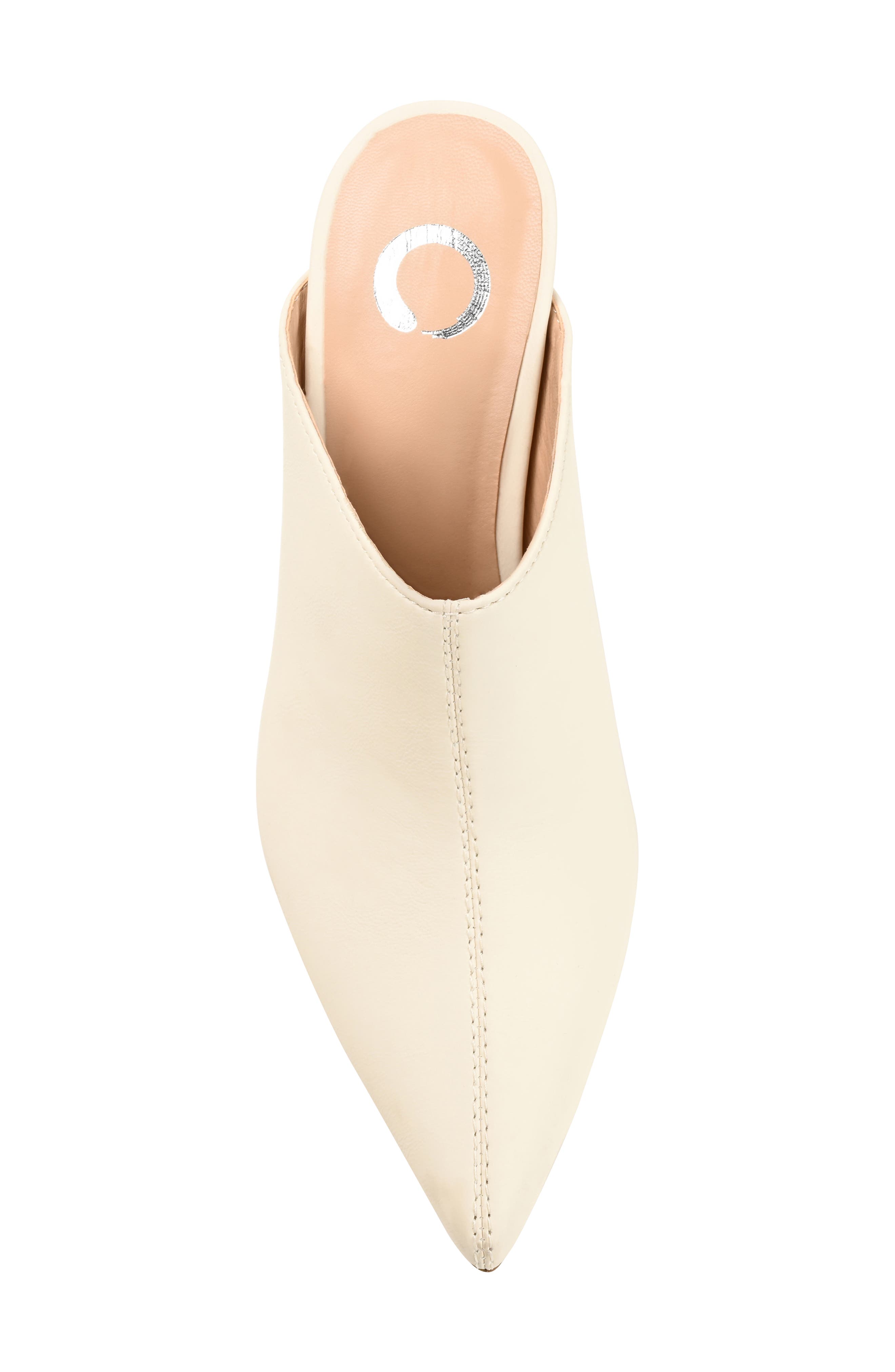 Journee Collection Shiyza Faux Leather Mule Pump, Alternate, color, Nude