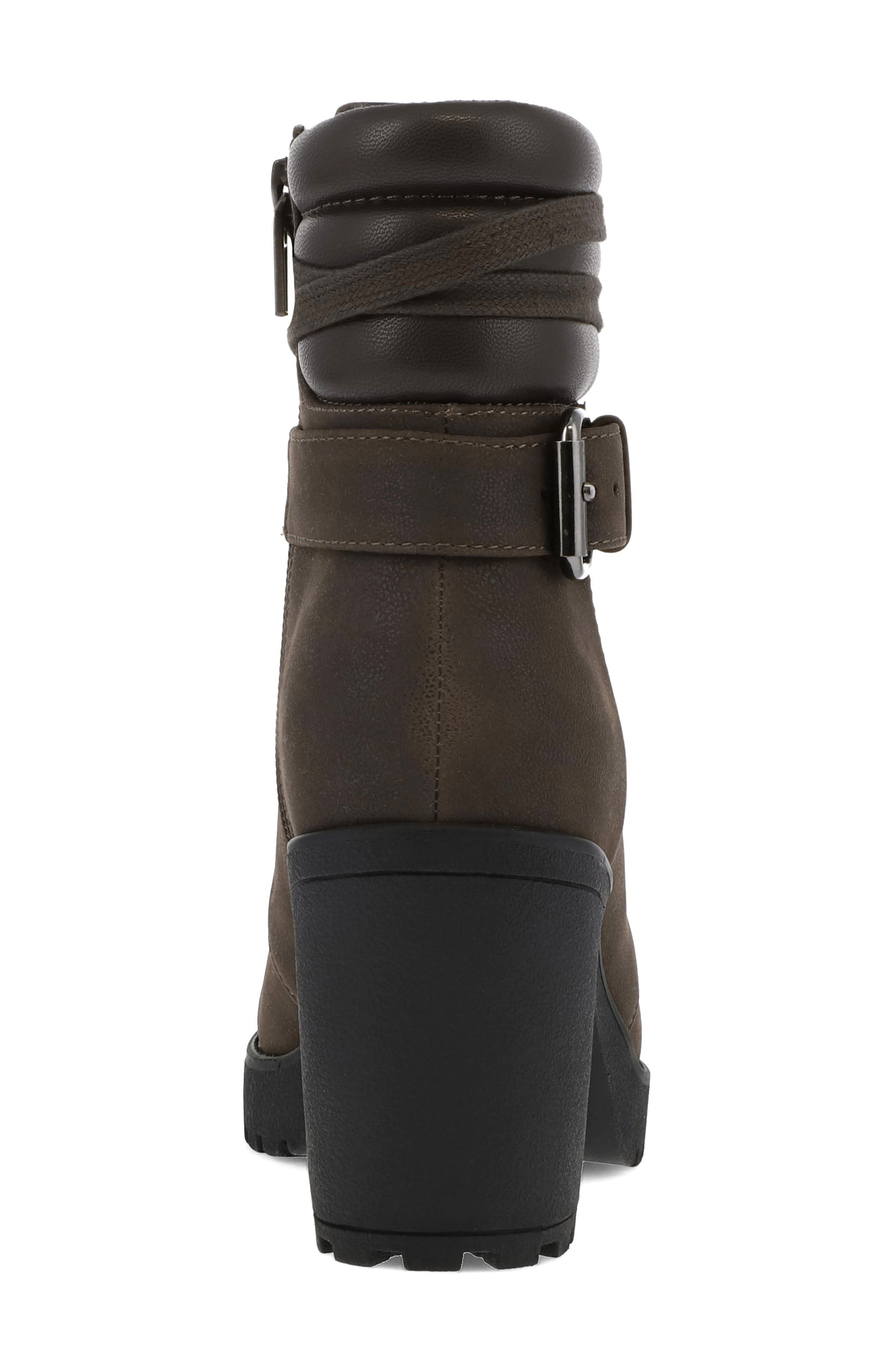 Annamaria Lug Sole Combat Boot, Alternate, color, CHOCOLATE
