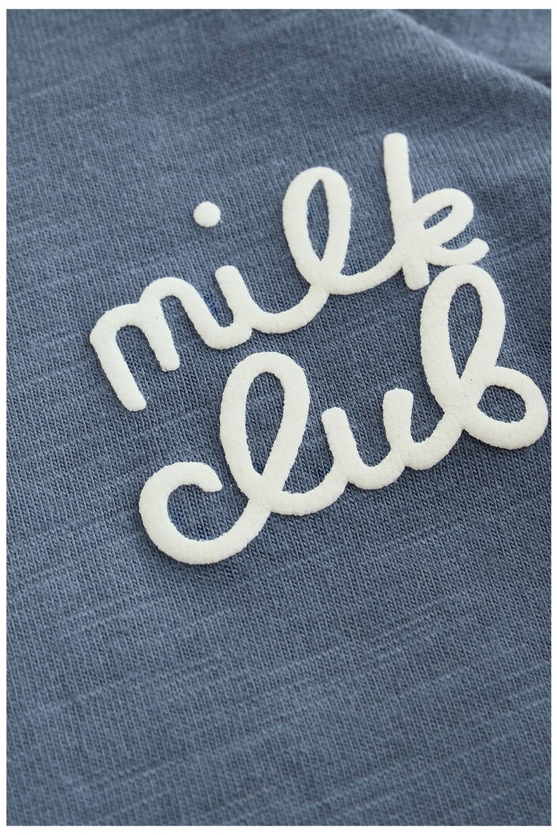 Milk Club T-Shirt & Shorts Set, Alternate, color, BLUE