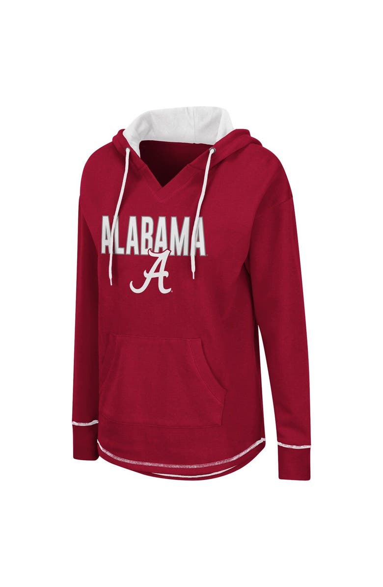 COLOSSEUM Women's Colosseum Crimson Alabama Crimson Tide Tunic Pullover Hoodie, Alternate, color, Crimson