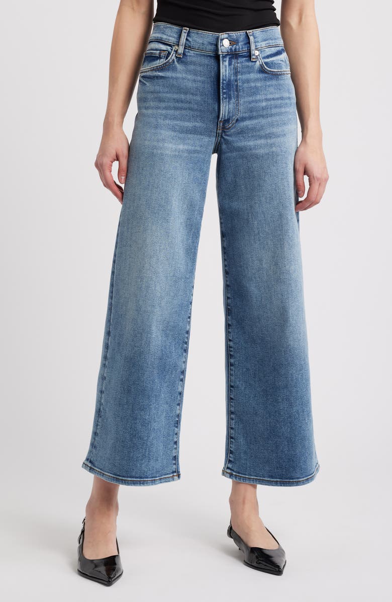FRAME Le Pixie High Waist Slim Palazzo Jeans, Main, color, Rowley