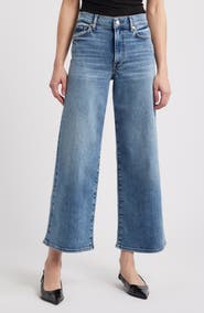 FRAME Le Pixie High Waist Slim Palazzo Jeans