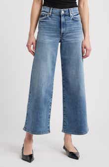 FRAME Le Pixie High Waist Slim Palazzo Jeans