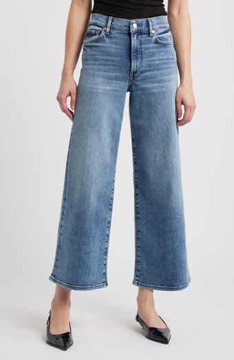 FRAME Le Pixie High Waist Slim Palazzo Jeans